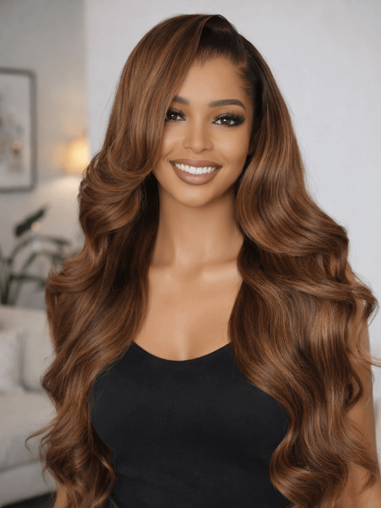 HD 13x6 Loose Body Glueless Wig with 250/300% Density & M Hairline