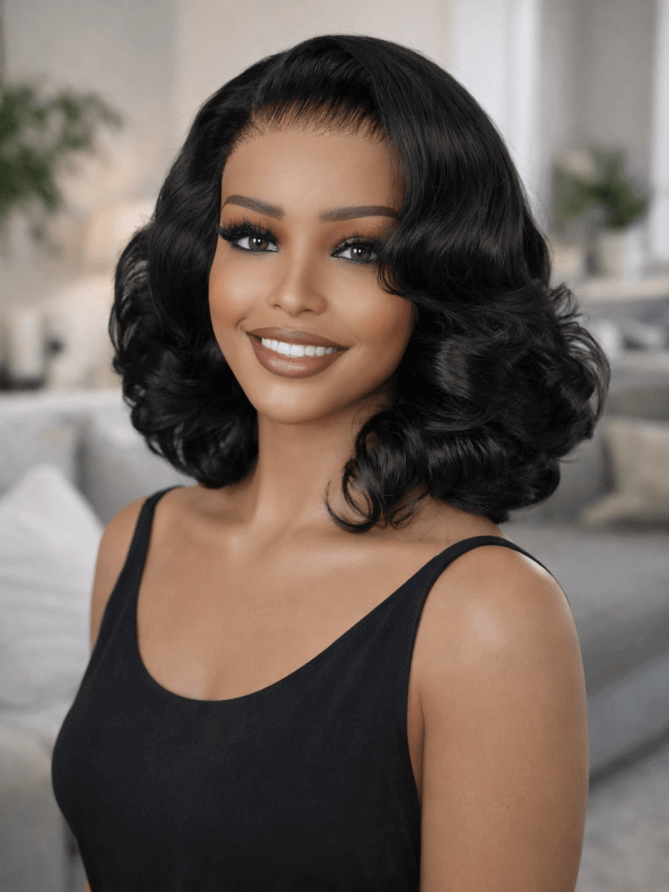 5x7 HD Lace Glueless Bob Wig 200% Density