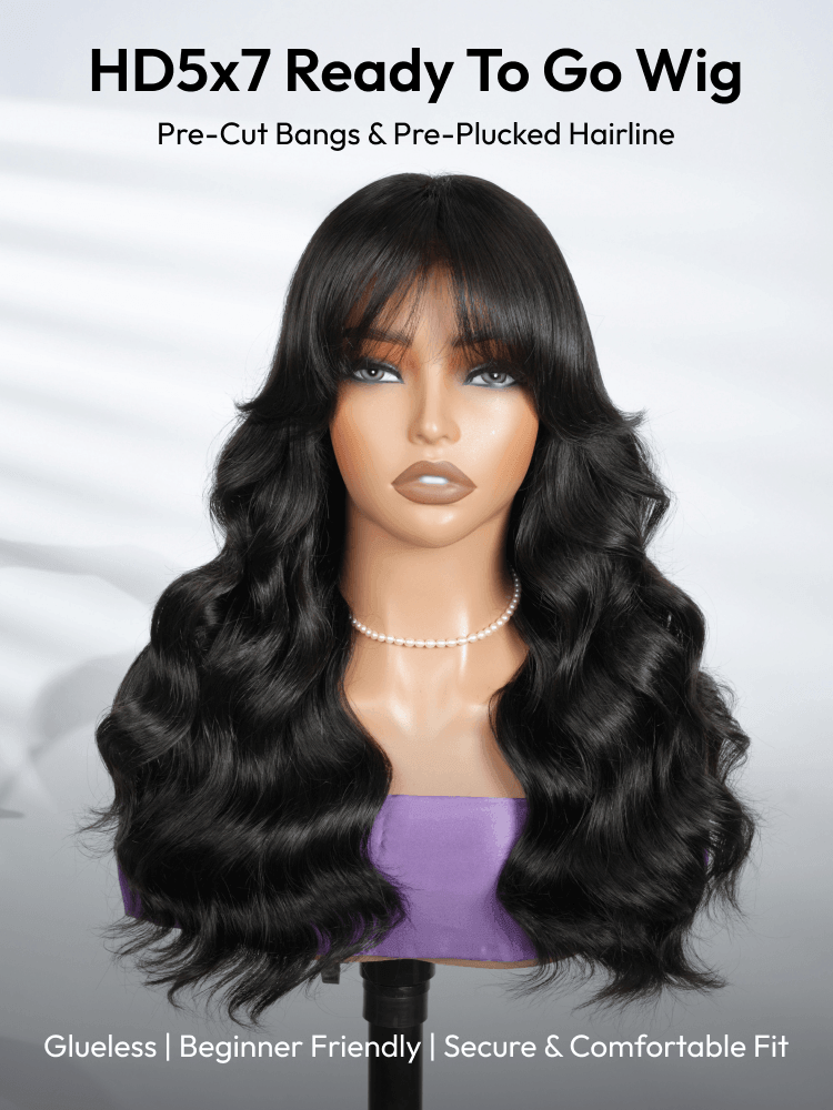 HD5x7 lace closure wig