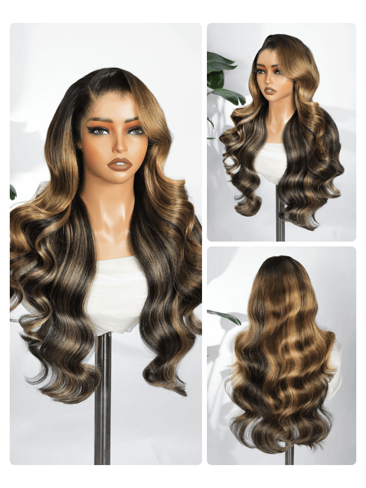 Highlight Lagos Hairline Loose Body Wave 13x6 HD Lace Front Glueless Wigs