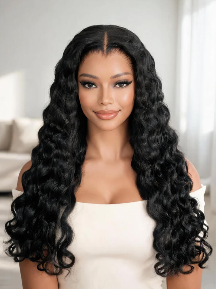 Raw Indian Curly Human Hair Wig 13x6 HD Lace Lagos Hairline