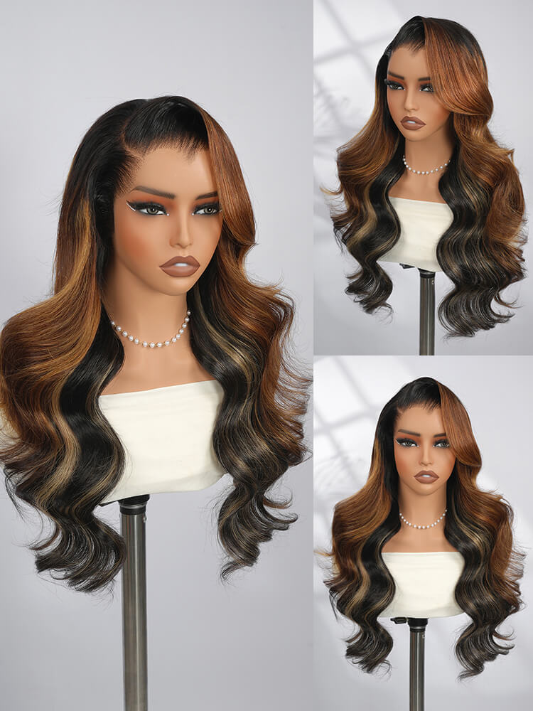 Highlight Lagos Hairline Loose Body Wave 13x6 HD Lace Front Glueless Wigs