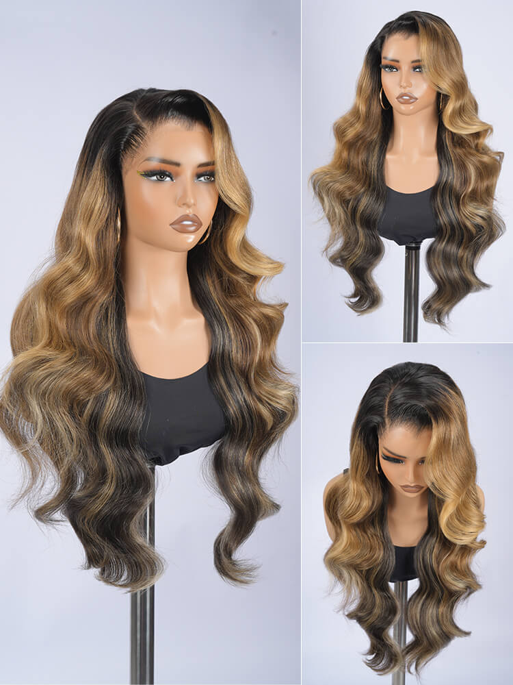 Highlight Lagos Hairline Loose Body Wave 13x6 HD Lace Front Wigs