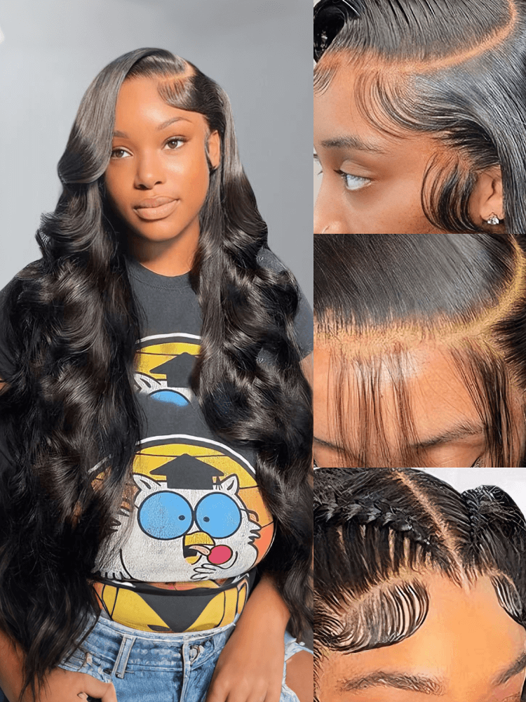 HD 6x6 Closure Wigs Body Wave Human Hair Invisible Wigs