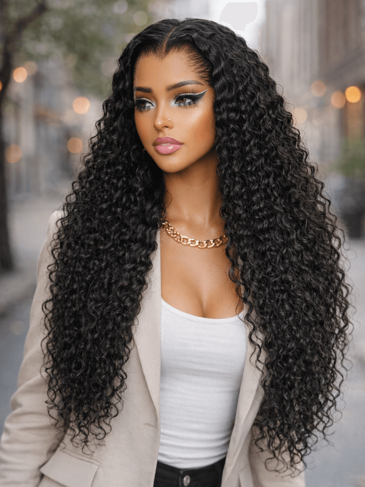 luxury deep wave wig