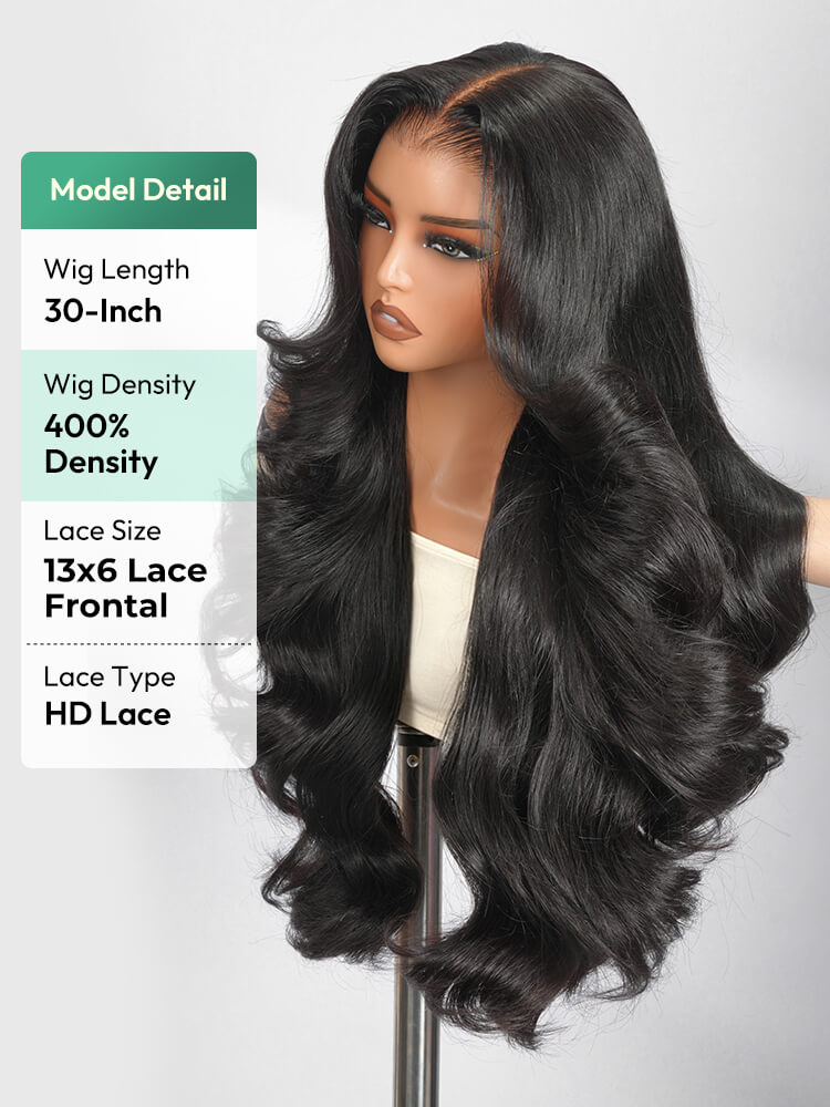 body wave lace front wig