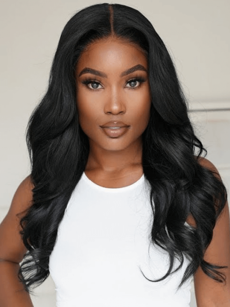 Glueless Body Wave 5x5 Transparent Lace Closure Wigs For Women