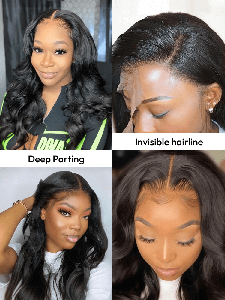 Body Wave Invisible Lace Wigs