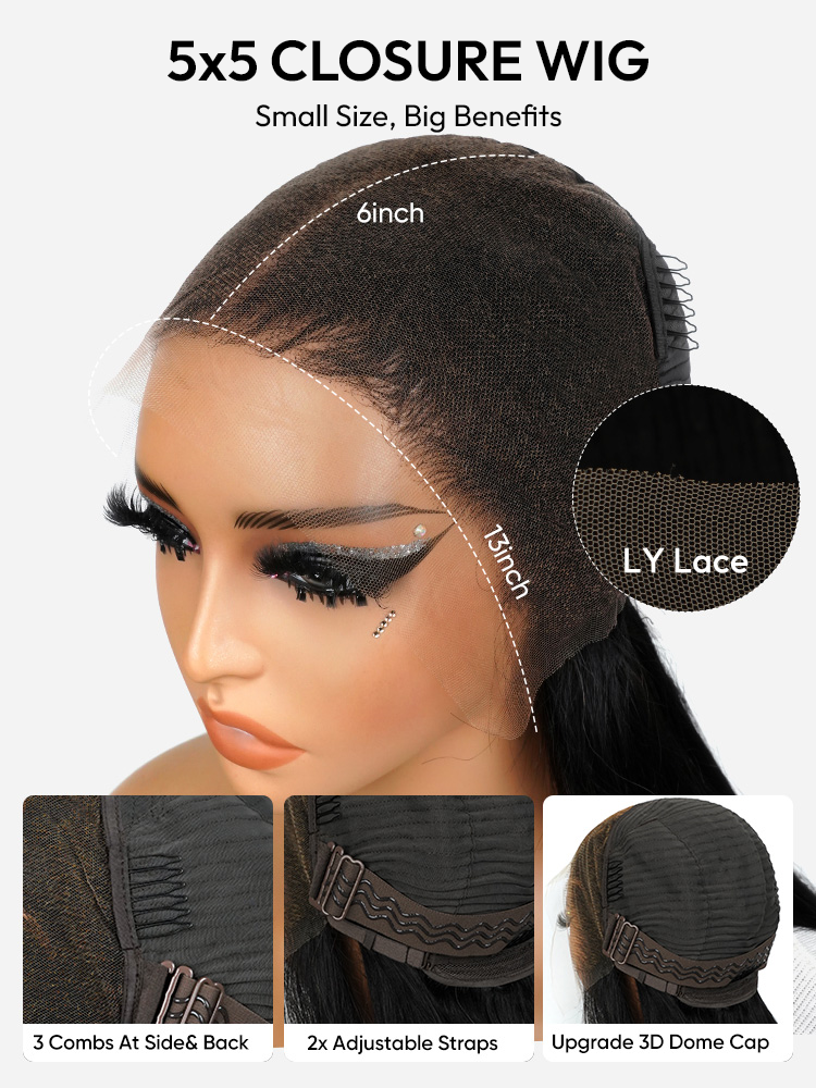 5x5 closure wig
