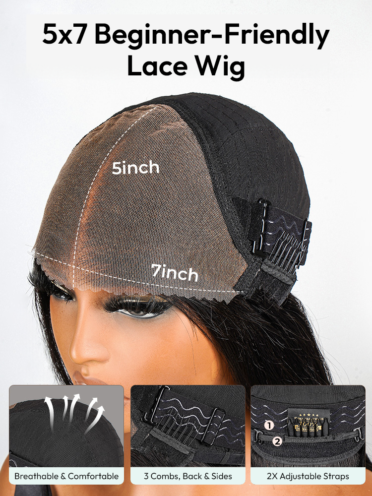5x7 closure wig