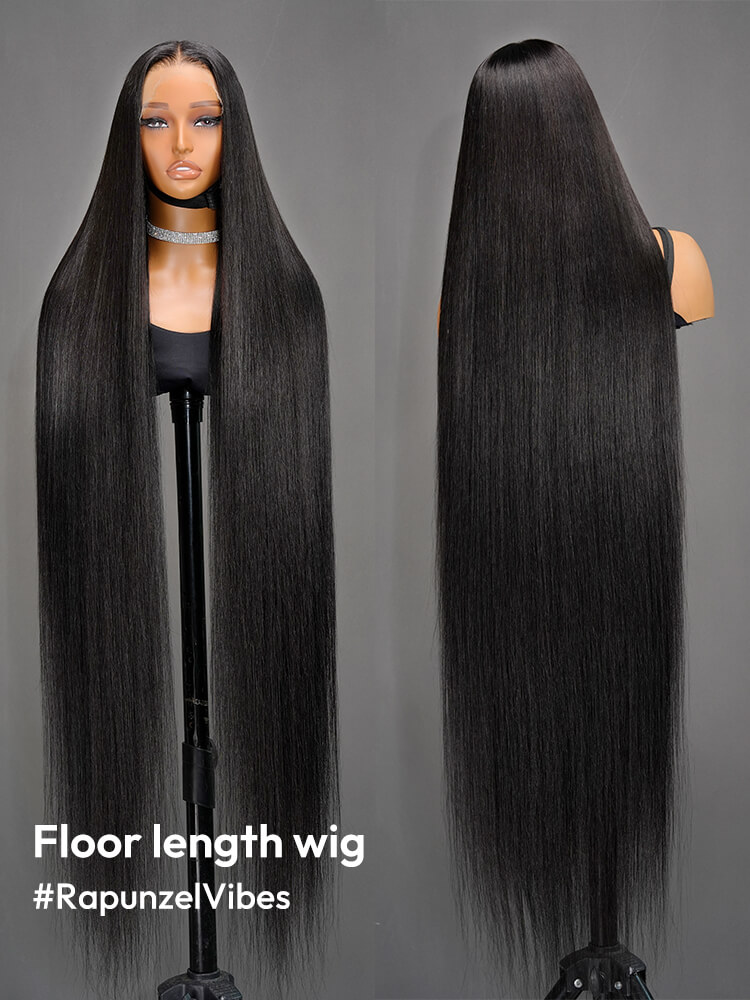 Super Long Straight 300% Density 13x6 HD Lace Front Human Hair Wig