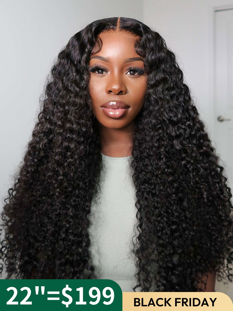 Long Curly Wigs For Women Invisible HD Lace Front Wig