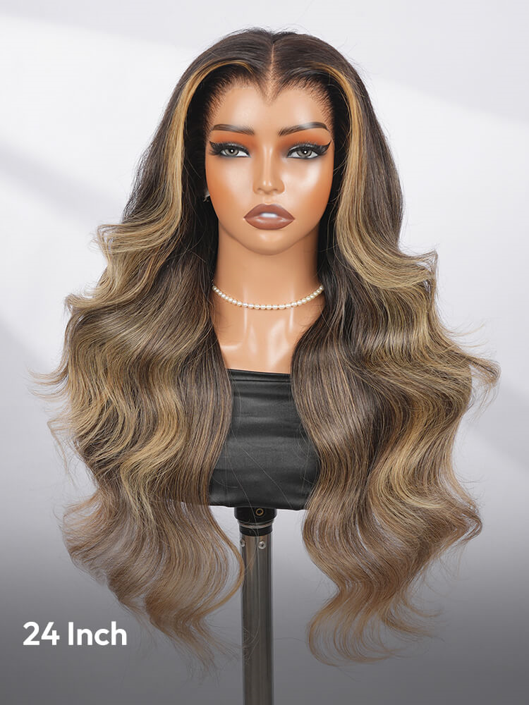 Ombre Highlight Blonde Body Wave Wig