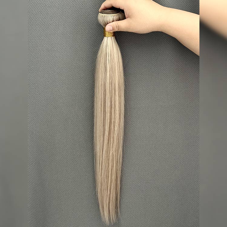 Ash Blonde Hair Color Straight Human Hair Weave 1 Bundle Deal