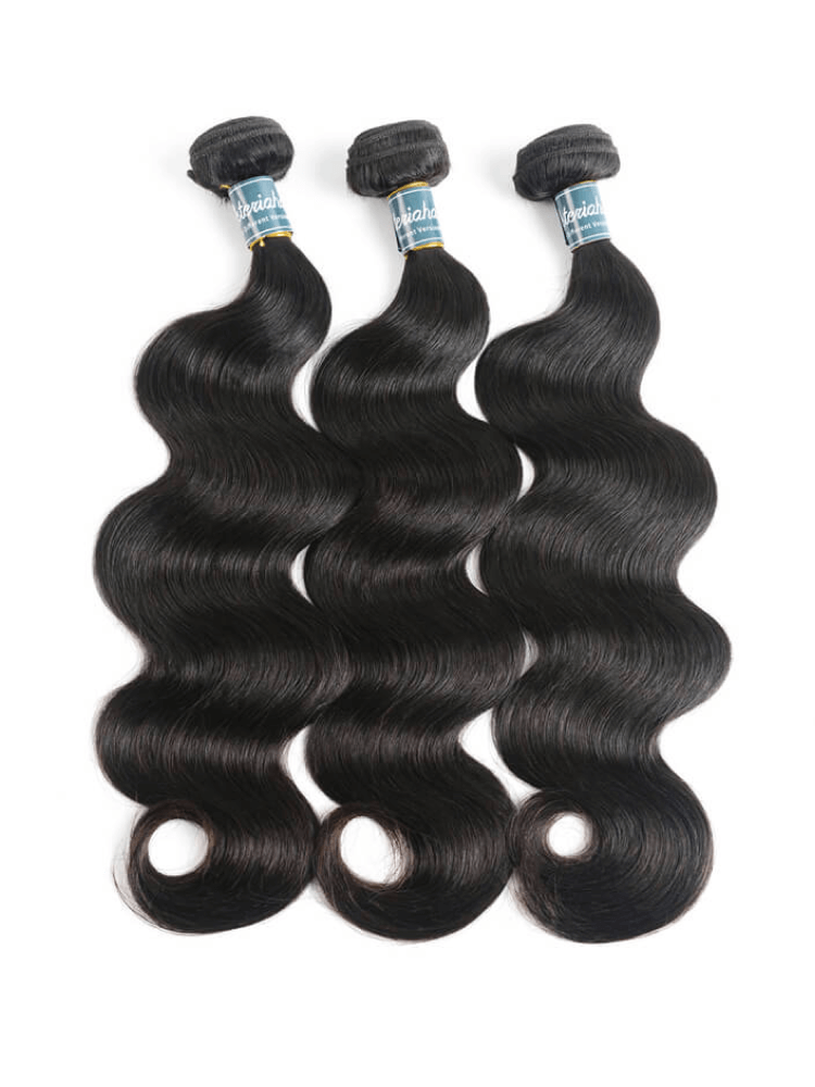 100% Human Hair Natural Black Brazilian Body Wave Hair 8-30 Inch