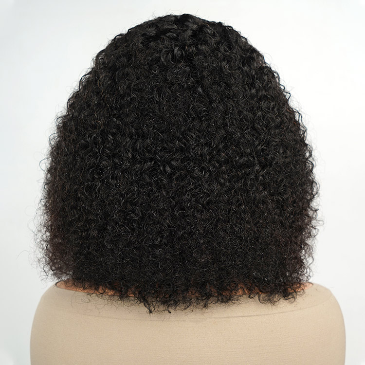 braided on top curly at the back wig