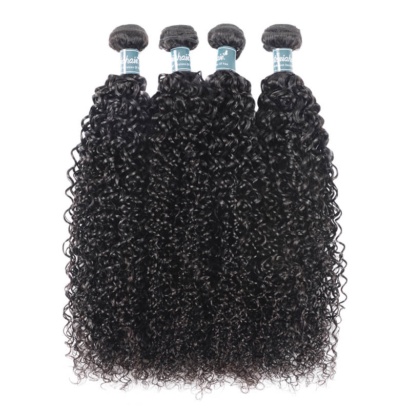 Brazilian Curly Hair Extensions Brazilian Virgin Human Hair 4 Pcs/Pack