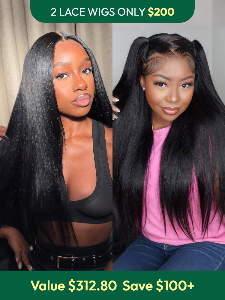 [Pack Deal] 2 Ready To Go Wig Glueless Straight Texture -Asteriahair