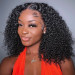 Short Jerry Curly Front Wigs 250% Density