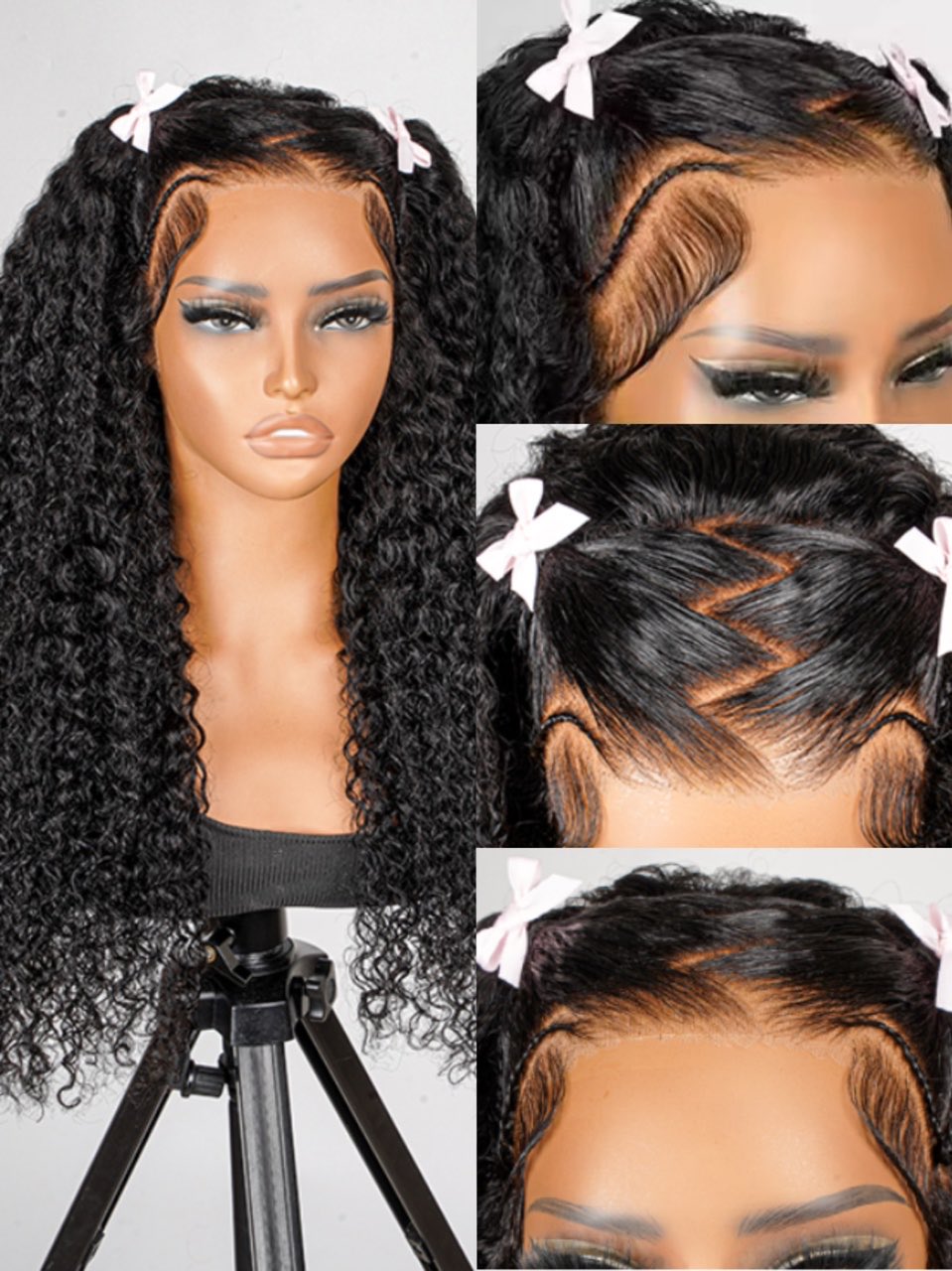 Ready To Go Curly Pre Braided 13x4 Lace Front Wig