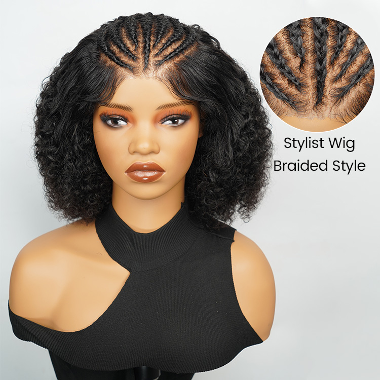 ready to go braided wig curly hair