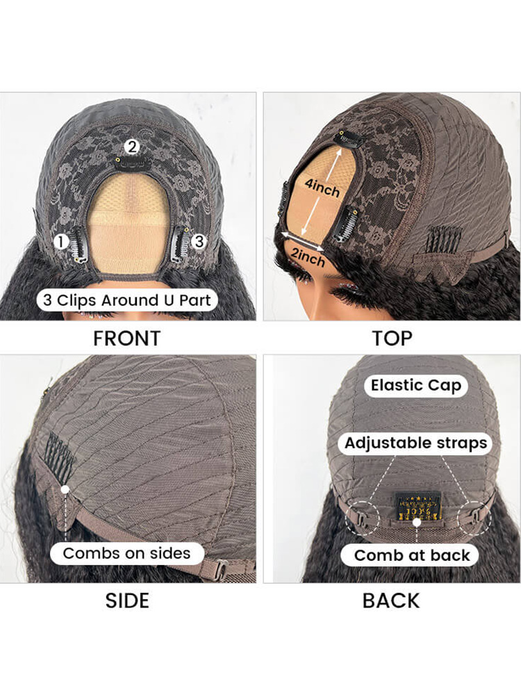 U Part Wigs For African American Women