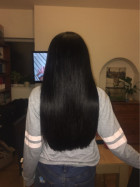 Hair is silky and smooth. Took dye really wel