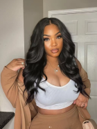 Wig looks just like the picture. Lace is nice