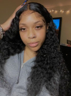 The hair is super curly right out of the pack