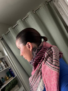 I have short hair so It looks funny in a pony