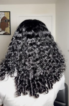 The curls are so defined and juicy right out