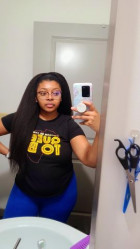 Love this kinky straight headband wig. The ha