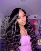 Just like on the photo. Hair is very soft and