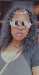 This curly headband wig really surprised me. 