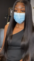 Hair is beautiful full and soft good quality.