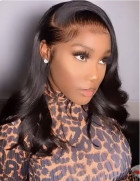 The hair is very shiny. It has minimum to no