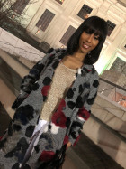 The hair quality and cut of the wig very well