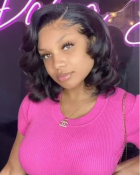 The hair is beautiful.It holds amazing wavy a