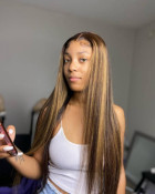 This wig is full without feeling heavy, the e