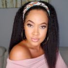 I just received my headband wig in kinky stra